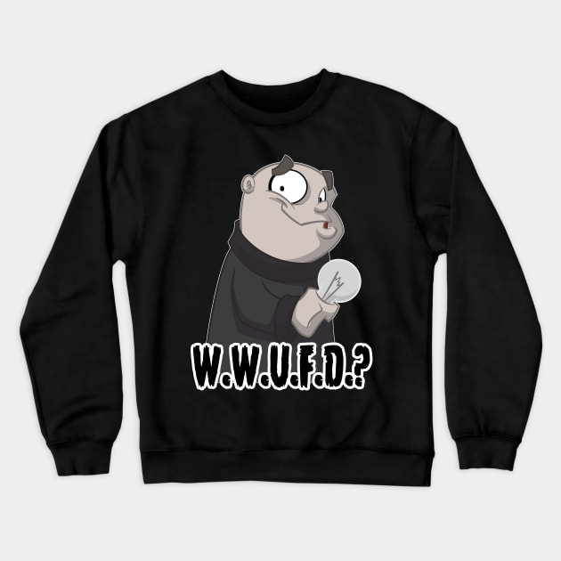What would Uncle Fester Do? Crewneck Sweatshirt by NSaabye
